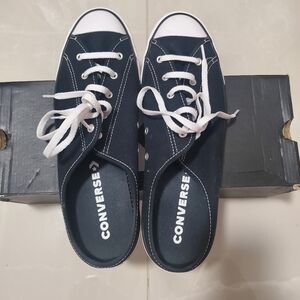 Converse Black and White Slip-On Sneakers